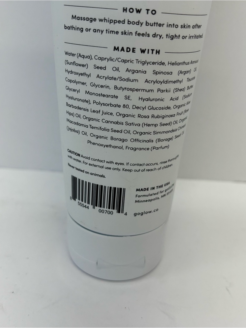 goGLOW Hydrate Moisturizing Body Butter Lotion W/Argan Oil 8.5 Oz- Face/Body - Picture 4 of 4